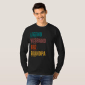 Aangepaste set. Jaar Legende Echtgenoot Vader Opa T-shirt (Voorkant volledig)