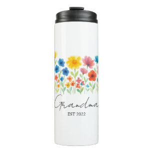 Aangepaste set. Jaar - Wildflower Thermal Tumbler Thermosbeker