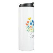 Aangepaste set. Jaar - Wildflower Thermal Tumbler Thermosbeker (Gedraaid links)