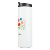 Aangepaste set. Jaar - Wildflower Thermal Tumbler Thermosbeker (Geroteerd rechts)
