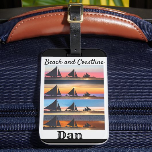 Aangepaste Set Sails Bagage Label (Voorkant Insitu 2)