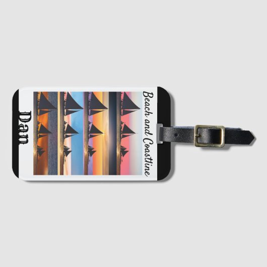 Aangepaste Set Sails Bagage Label (Voorkant (horizontaal))