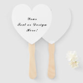 Aangepaste set van handheld event fans handwaaier (Voorkant en achterkant)