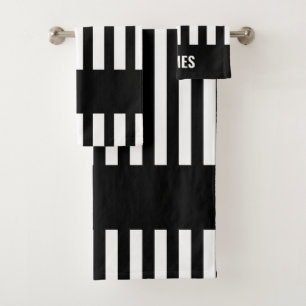 Aangepaste set voor Zebra Stripe handdoeken