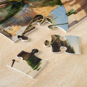 Aangepaste Sevilla Spanje Plaza de Espana Aquarel Legpuzzel (Zijkant)