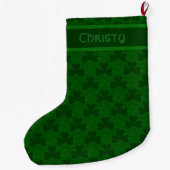 Aangepaste Shamocks Small Kerststop Grote Kerstsok (Achterkant)