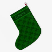 Aangepaste Shamocks Small Kerststop Grote Kerstsok (Achterkant (Hangend))