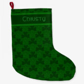 Aangepaste Shamocks Small Kerststop Grote Kerstsok (Voorkant)