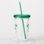 Aangepaste Shamrock, Gepersonaliseerde voornaam St Acryl Drinkbeker (Links)