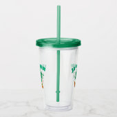 Aangepaste Shamrock, Gepersonaliseerde voornaam St Acryl Drinkbeker (Rechts)