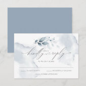 Aangepaste Shelby RSVP Waterverf Foliage Dusty Blu (Voorkant / Achterkant)