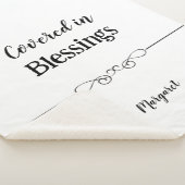 Aangepaste Sherpa-deken met naam en bericht Sherpa Deken (3/4)