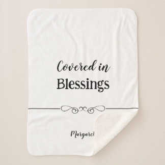 Aangepaste Sherpa-deken met naam en bericht Sherpa Deken