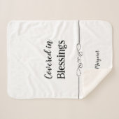 Aangepaste Sherpa-deken met naam en bericht Sherpa Deken (Voorkant (horizontaal))