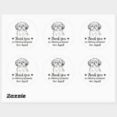 Aangepaste Shih Tzu-hond trouwsticker Ronde Sticker (Vel)