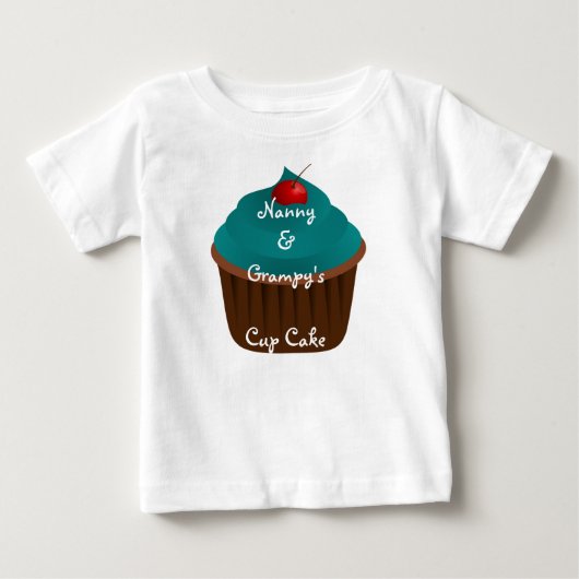 Aangepaste Shirt nanny & Grampy's Cup Cake (Voorkant)