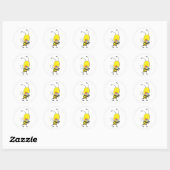 Aangepaste Shirten: Bee Shirten zingen Ronde Sticker (Vel)