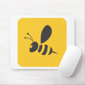 Aangepaste Shirten : Elegant bijenpictogram Shirt Muismat (Met muis)