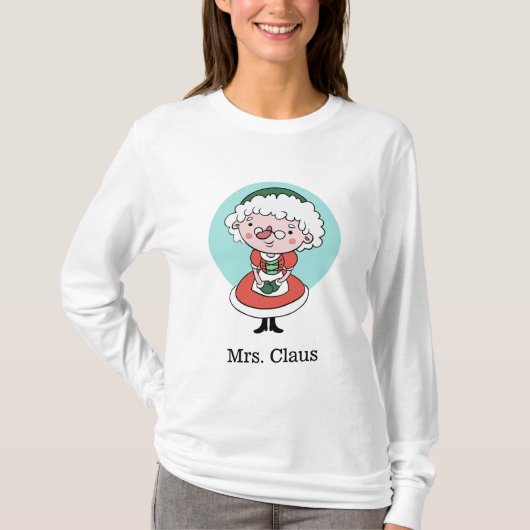 Aangepaste shirten en jassen van mevrouw Claus T-shirt (Voorkant)