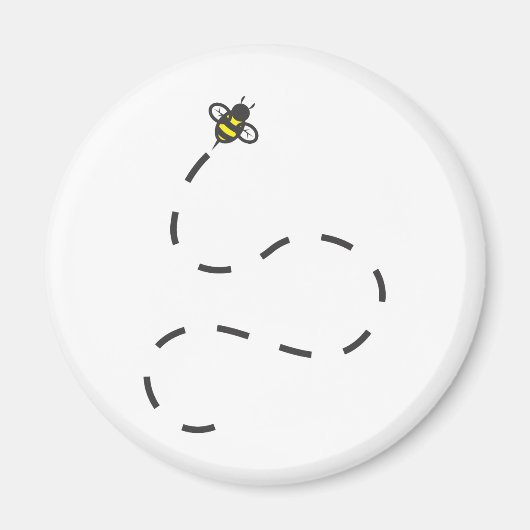Aangepaste Shirten: Flying Trail Bee Shirten Magneet (Voorkant)