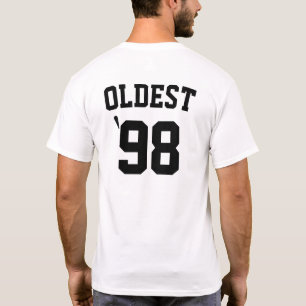 Aangepaste Shirten Funny Sibling Shirten Oldest T-shirt