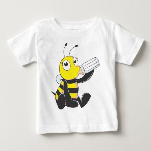 Aangepaste Shirten : Happy Baby bee Shirten (Voorkant)