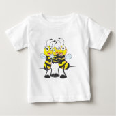 Aangepaste Shirten : Happy Dad Baby Bijen Shirten (Voorkant)