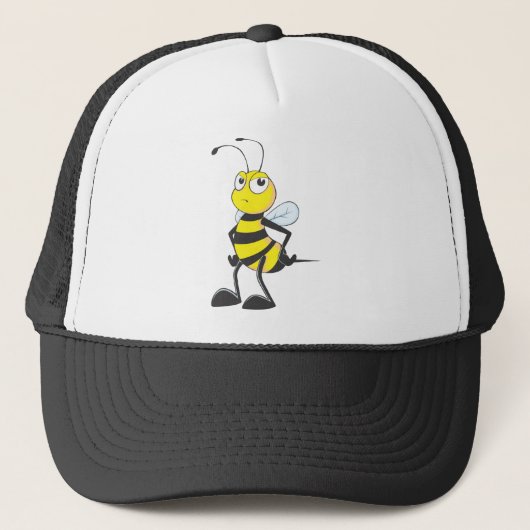Aangepaste Shirten : Moody Mad Bee Shirten Trucker Pet (Voorkant)