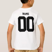 Aangepaste shirten, Naam jongens Aantal shirten T-shirt (Achterkant)