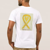 Aangepaste Shirten voor bladerkanker T-shirt (Achterkant)