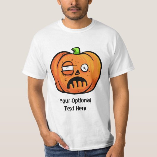 Aangepaste shirten voor Halloween Pumpkin T-shirt (Voorkant)