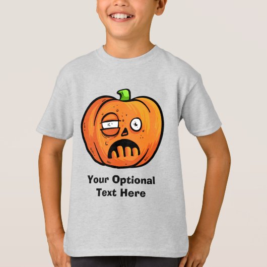 Aangepaste shirten voor Halloween Pumpkin T-shirt (Voorkant)