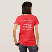 Aangepaste Shirten voor puzzelbewustmaking Ribbon T-shirt (Achterkant volledig)