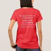 Aangepaste Shirten voor puzzelbewustmaking Ribbon T-shirt (Achterkant)