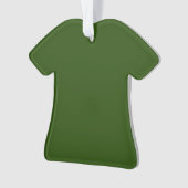 Aangepaste shirtversiering | Cute kerstherinnering Ornament (voorkant)