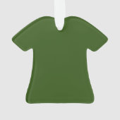 Aangepaste shirtversiering | Cute kerstherinnering Ornament (achterkant)