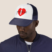 Aangepaste Show Ons Uw Liefde Graphic Trucker Hat  Pet (In situ)