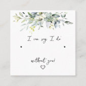 Aangepaste sieraden oorbellen Display Kaart | brui Vierkante Visitekaartje (Voorkant)