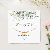 Aangepaste sieraden oorbellen Display Kaart | brui Vierkante Visitekaartje