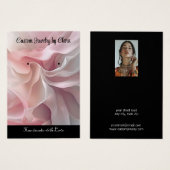 Aangepaste sieraden profielkaart visitekaartje (Voorkant /achterkant)