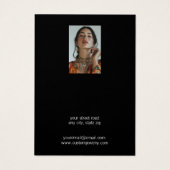 Aangepaste sieraden profielkaart visitekaartje (Achterkant)