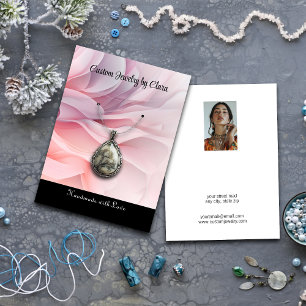 Aangepaste sieraden profielkaart visitekaartje