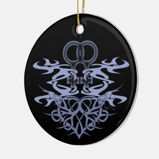 Aangepaste sieraden voor het Lesbische stammenhuis Keramisch Ornament (Links)