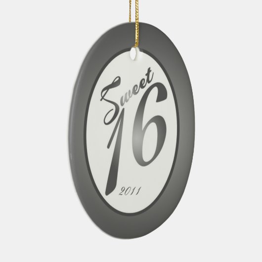 Aangepaste sierbloem 16 zilver keramisch ornament (Rechts)