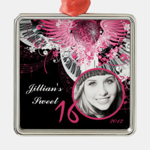 Aangepaste sierlijke Ocean Sweet 16 Dance Metalen Ornament