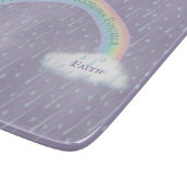 Aangepaste signaalstraal en vloeiende witte wolken snijplank (Hoek)