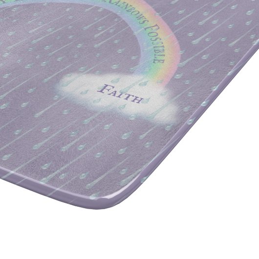 Aangepaste signaalstraal en vloeiende witte wolken snijplank (Hoek)