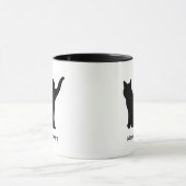 Aangepaste silhouet Kat Liefhebber Mok (Midden)