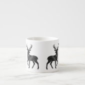 Aangepaste Silhouet van Sterrenrendier Espresso Kop (Voorkant)