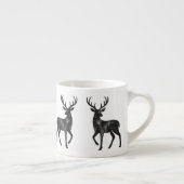 Aangepaste Silhouet van Sterrenrendier Espresso Kop (Rechts)